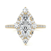 1.75 CT Marquise Cut Lab Grown Diamond Engagement Ring Mapple Gems